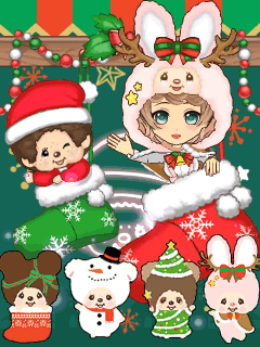 モンチッチ サンタクロース 携帯マスコット クリスマス モンチッチ サンタクロース 携帯マスコット クリスマス
